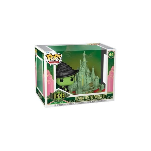 Funko - Wicked - Figurfigur POP! Elphaba med Emerald City 9 cm