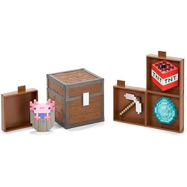 Varor - THE NOBLE COLLECTION - Minecraft Inventar Kista - Grottor - Vikt: 320g - Ålder: 3 år