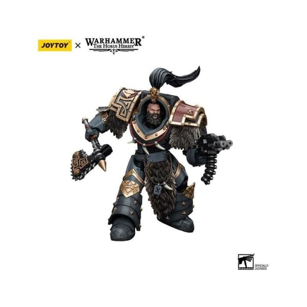 Joy Toy (CN) - Warhammer The Horus Heresy - Figurine 1/18 Space Wolves Varagyr Wolf Guard Squad Varagyr Thegn 12 cm