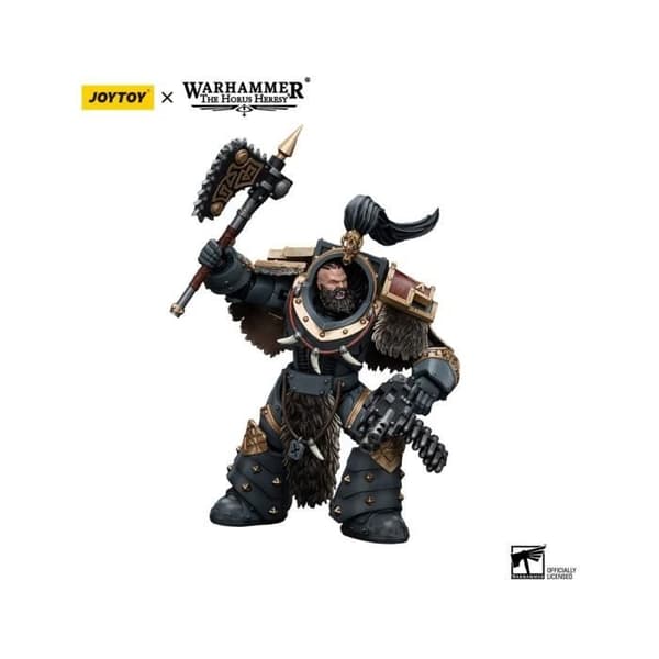Joy Toy (CN) - Warhammer The Horus Heresy - Figurine 1/18 Space Wolves Varagyr Wolf Guard Squad Varagyr Thegn 12 cm