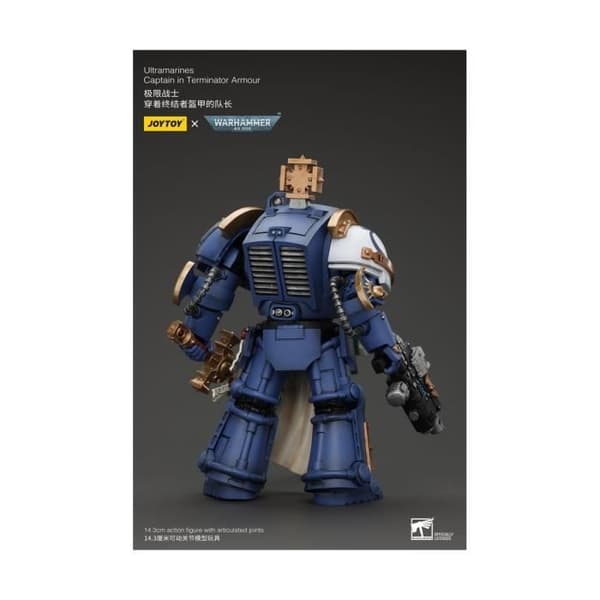 Joy Toy (CN) - Warhammer 40k - Figur i skala 1/18 Ultramarines Kapten i Terminator Rustning 14 cm