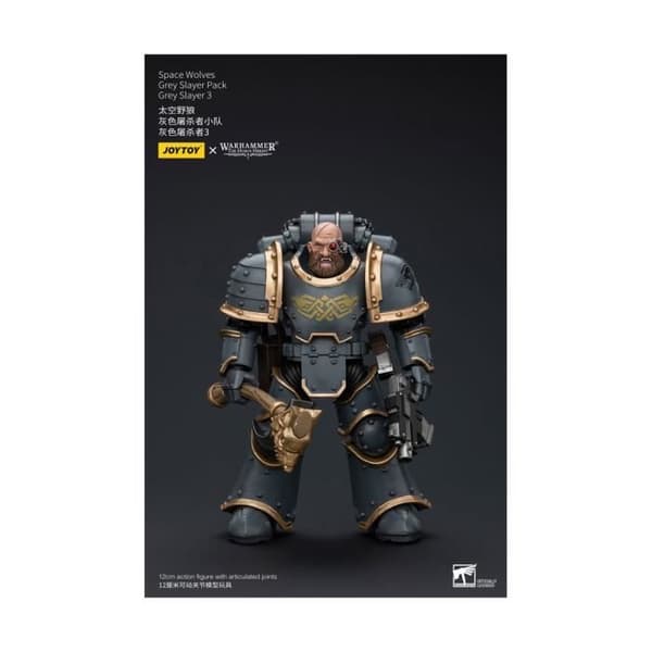 Joy Toy (CN) - Warhammer The Horus Heresy - Figur figur 1/18 Space Wolves Grey Slayer Pack Grey Slayer 3 12 cm