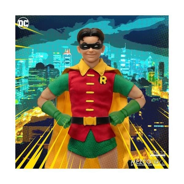 MEZCO TOYS - DC Comics - Figur 1/12 Robin (Gyllene Åldern Edition) 16 cm