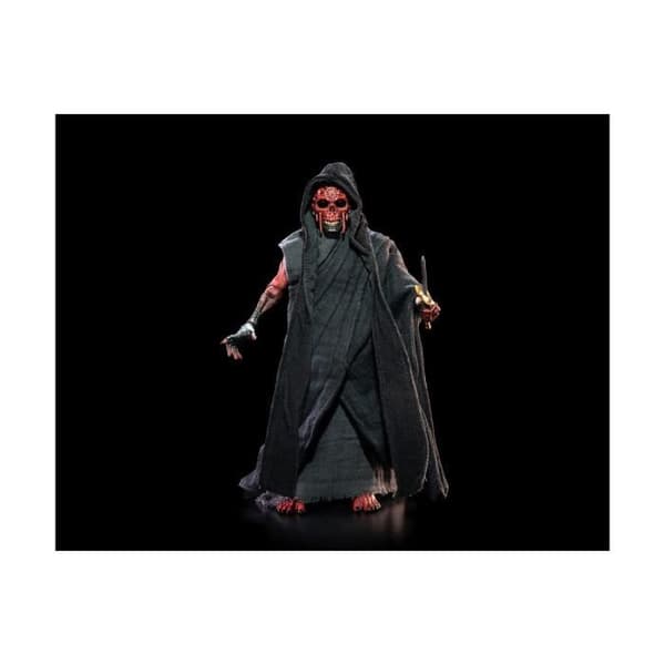 Fyra Hästars Leksaksdesign - Figura Obscura - Figurin Den Röda Dödens Mask svart kåpor edition