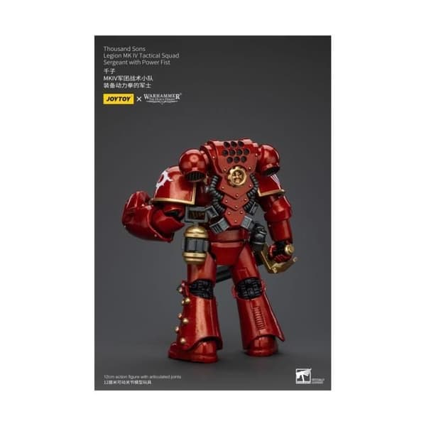 Joy Toy (CN) - Warhammer The Horus Heresy - Figur 1/18 Thousand Sons Legion MK IV Tactical Squad Sergeant med Power Fist 12 cm