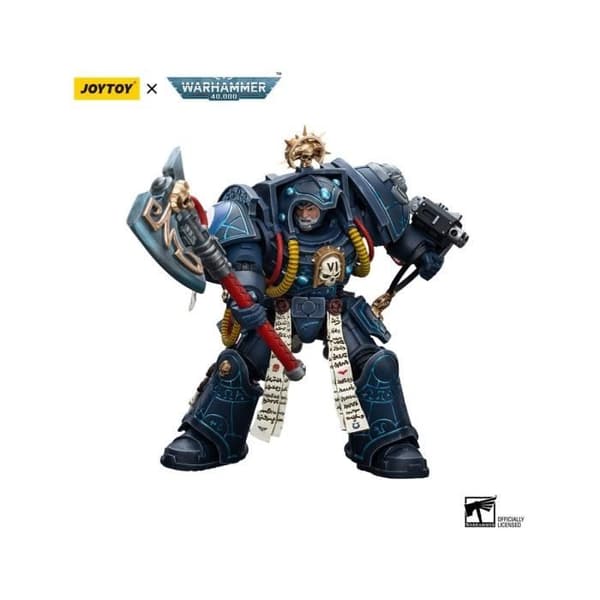 Joy Toy (CN) - Warhammer 40k - Figur figur 1/18 Ultramarines Librarian i Terminatorarmyr 12 cm