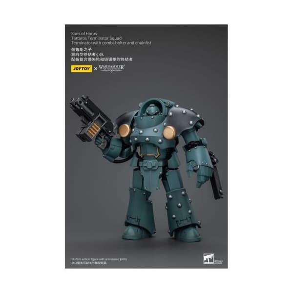 Joy Toy (CN) - Warhammer The Horus Heresy - Figur figur 1/18 Tartaros Terminator Squad Terminator med Combi-Bolter och Linkedubbe 12 cm