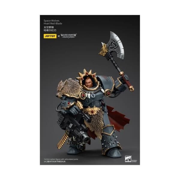 Joy Toy (CN) - Warhammer The Horus Heresy - Figur Figur 1/18 Space Wolves Hvarl Red-Blade 14 cm