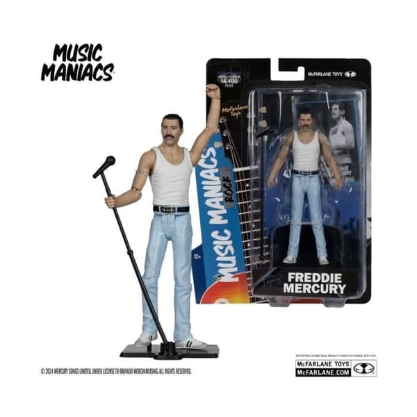 McFarlane Toys - Freddie Mercury - Figurfigur för Musikmaniska Rock Freddie Mercury 15 cm