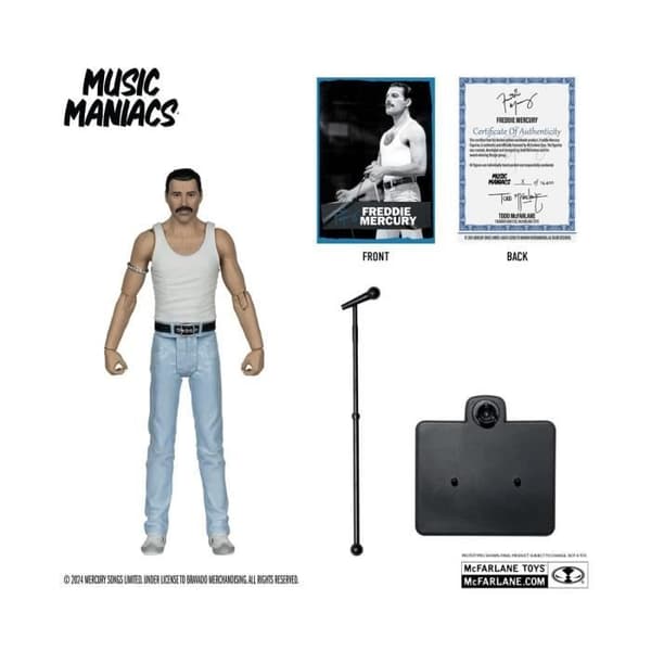 McFarlane Toys - Freddie Mercury - Figurfigur för Musikmaniska Rock Freddie Mercury 15 cm