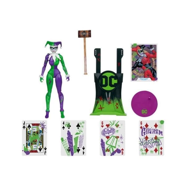 McFarlane Toys - DC Multiverse - Figurin Harley Quinn (DC Classic) Jokerized (Gold Label) 18 cm