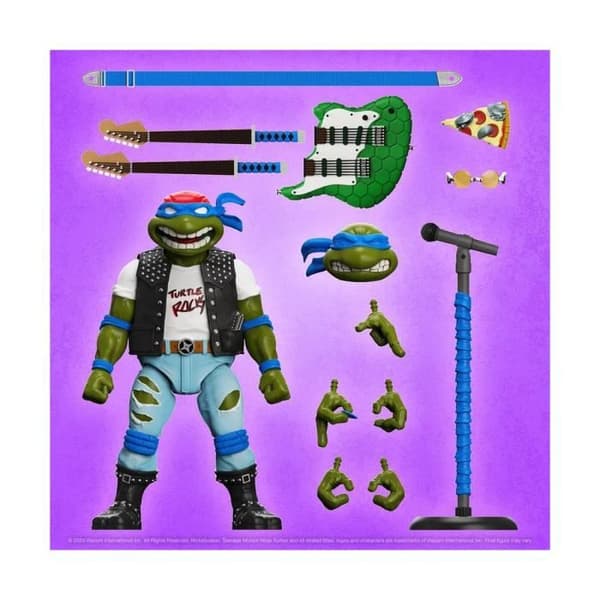 Super7 - De Nunchack Ninja Sköldpaddorna - Figur Ultimate Classic Rocker Leo 18 cm