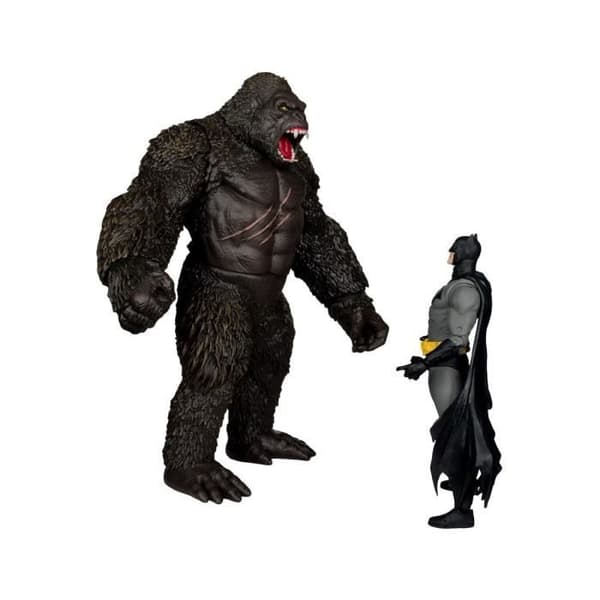 McFarlane Toys - DC Justice League Monsterverse DC Multiverse - Pack med 2 figurer Batman &amp; Kong 29 cm