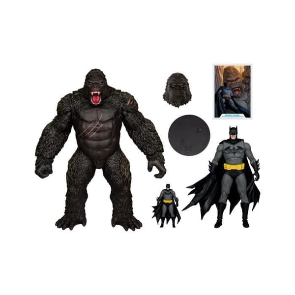 McFarlane Toys - DC Justice League Monsterverse DC Multiverse - Pack med 2 figurer Batman &amp; Kong 29 cm