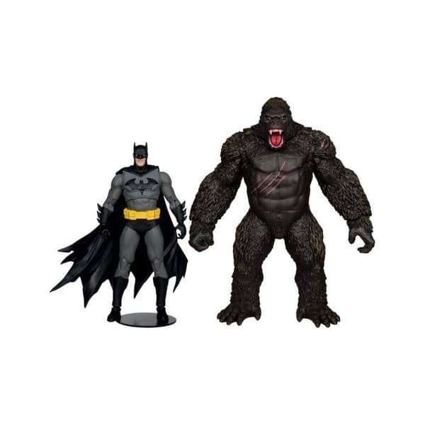 McFarlane Toys - DC Justice League Monsterverse DC Multiverse - Pack med 2 figurer Batman &amp; Kong 29 cm