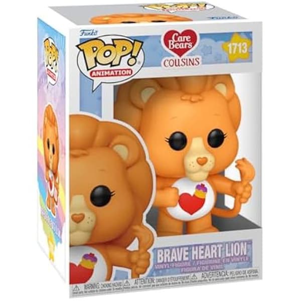 Figur - Funko Pop! - Brave Heart Lion - Care Bears - Högkvalitets Vinyl - 9,5 cm