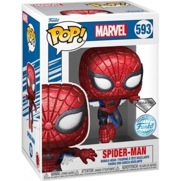 Funko - Marvel 80-årsjubileum - Figur POP! Spider-Man (DGLT) 9 cm