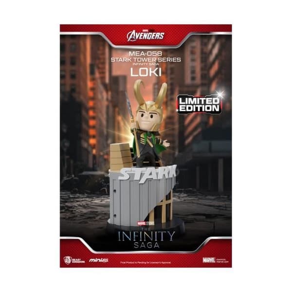 Beast Kingdom Toys - Marvel - Figur Mini Egg Attack The Infinity Saga Stark Tower serie Tony Stark & Mark VII dräkt pod mod 12 cm