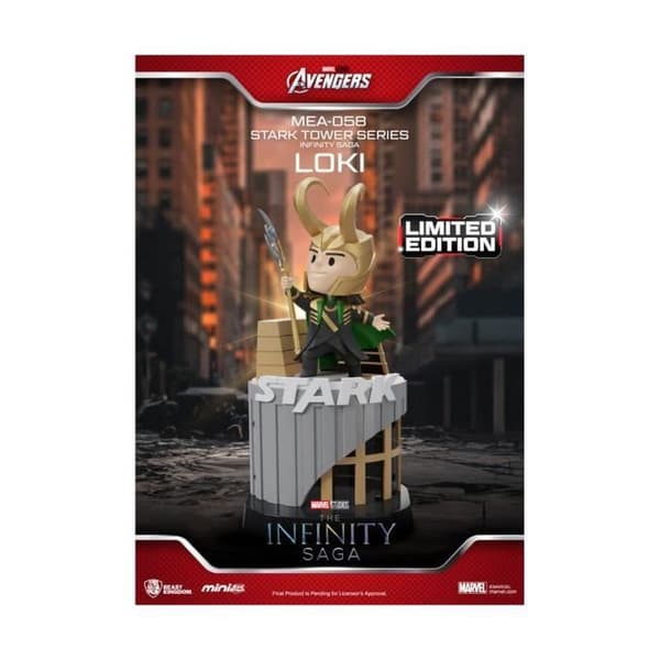 Beast Kingdom Toys - Marvel - Figur Mini Egg Attack The Infinity Saga Stark Tower serie Tony Stark &amp; Mark VII dräkt pod mod 12 cm