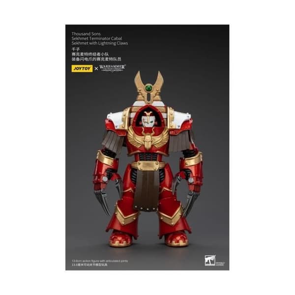Joy Toy (CN) - Warhammer The Horus Heresy - Figur Figur 1/18 Thousand Sons Sekhmet Terminator Cabal Sekhmet med blixtklor 14 cm