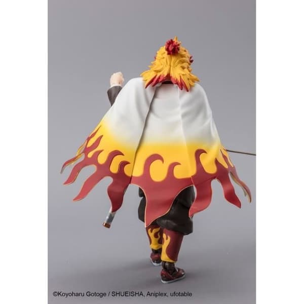 Actionfigur - BANDAI - Kyojuro Rengoku - 12,5 cm - Officiell Licens Demon Slayer - Rörlig