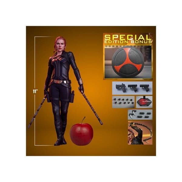 Hot Toys MMS603 Black Widow Samlarfigur 1/6 Black Widow (Svart Dräkt) Special Edition 28cm