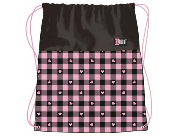 WOREK NA BUTY STRIGHT PINK CHECKERED FOL
