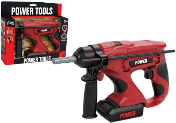 Lean Toys DIY borrmaskiner, röda sladdlösa borrmaskiner