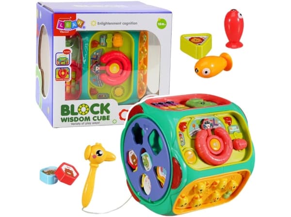 Educational Toy Interactive Cube Multifunksjonell 8in1
