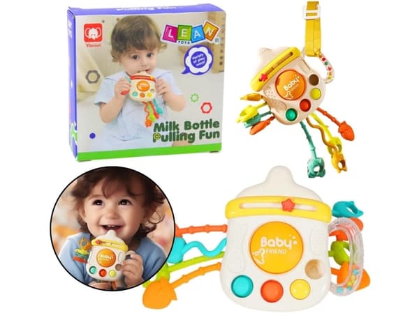 Sensory lelu lelut Rattle vauvan pullo 3W1