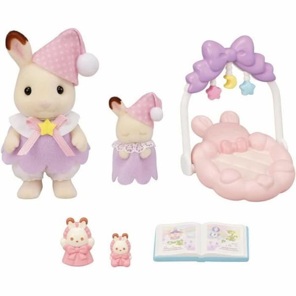 Samlet figur Sylvanian Families Las hermanas conejitas de chocolate: hora de dormir Pige