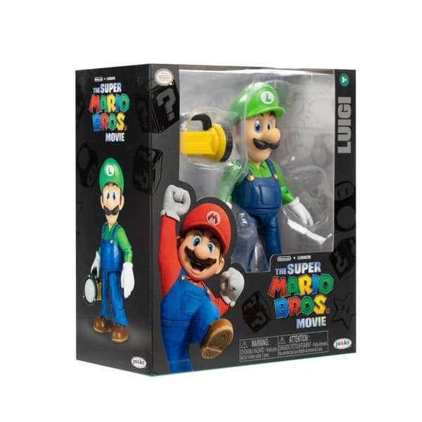 Figur - JAKKS PACIFIC - Super Mario Bros. filmen - Luigi - 13 cm - Blandad - Från 3 år