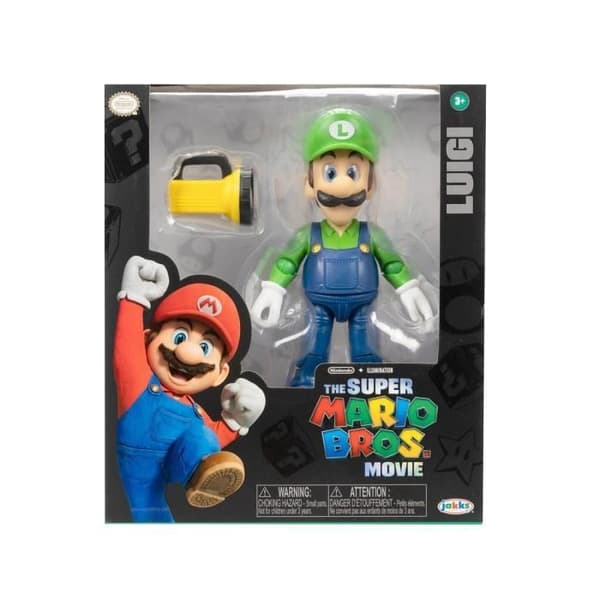 Figur - JAKKS PACIFIC - Super Mario Bros. filmen - Luigi - 13 cm - Blandad - Från 3 år