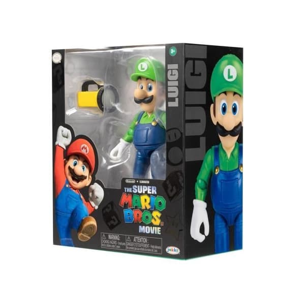 Figur - JAKKS PACIFIC - Super Mario Bros. filmen - Luigi - 13 cm - Blandad - Från 3 år