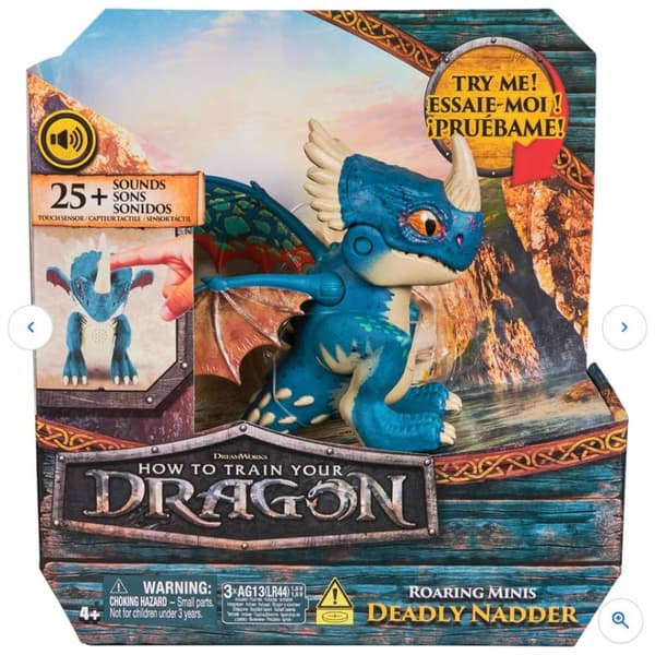 Dreamworks How to Train Your Dragon Interactive Figure Roaring Minis Nadder