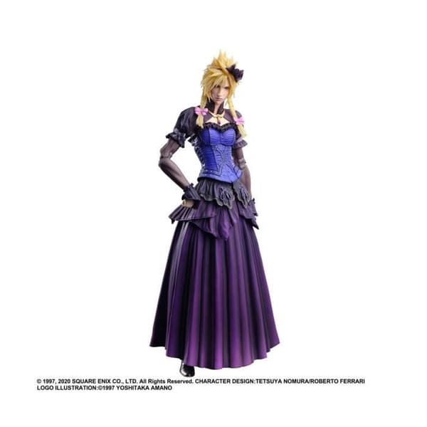 Square-Enix - Final Fantasy VII Remake Play Arts Kai - Figur Figur Cloud Strife Klädd Ver. 28 cm