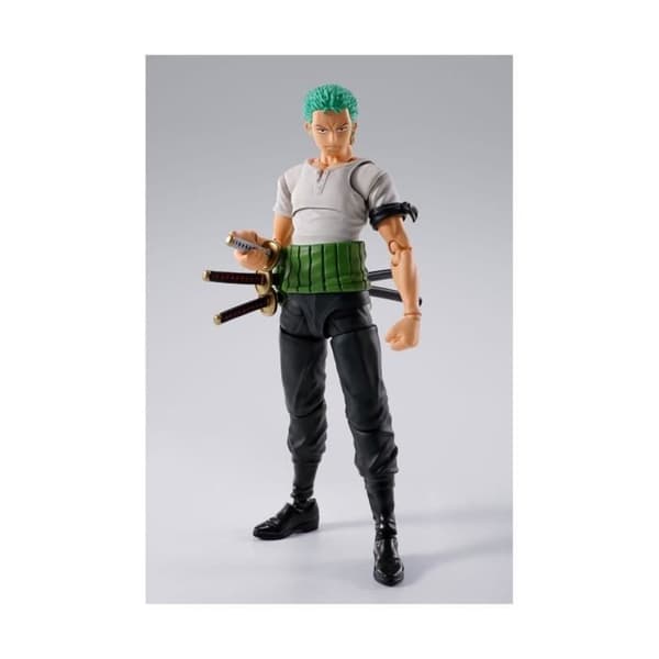 Bandai Tamashii Nations - One Piece - Figurine S.H.Figuarts Roronoa Zoro Romance Dawn Ver. 15 cm