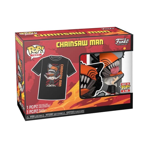 Set figure POP &#38; Tee Chainsaw Man Leaping