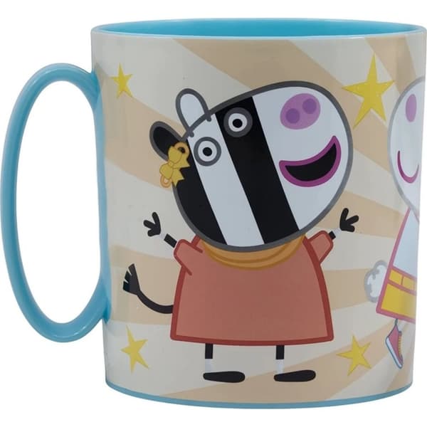 Peppa Pig Greta Gris Micro Kopp Mugg med handtag 350ml Ljusblå