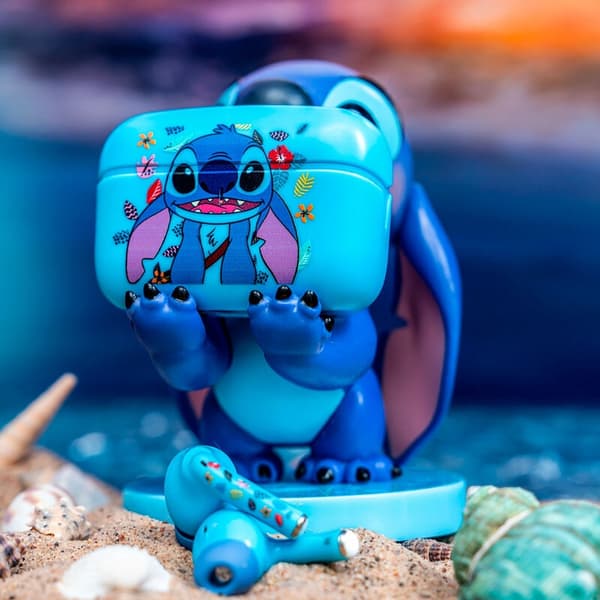 Disney Stitch Wireless Headphones & mini cable guy