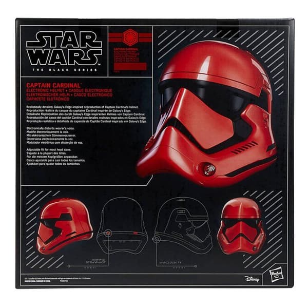 Star Wars Captain Cardinal cosplay elektronisk hjälm
