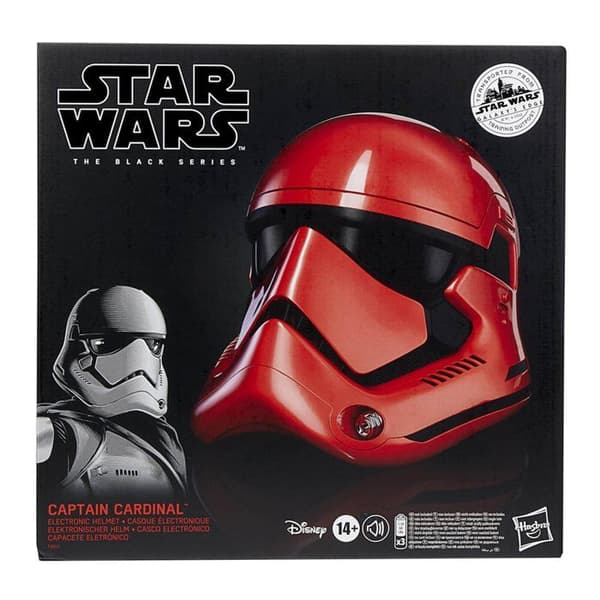 Star Wars Captain Cardinal cosplay elektronisk hjälm