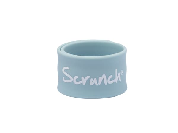 Scrunch-armband - ljusblå