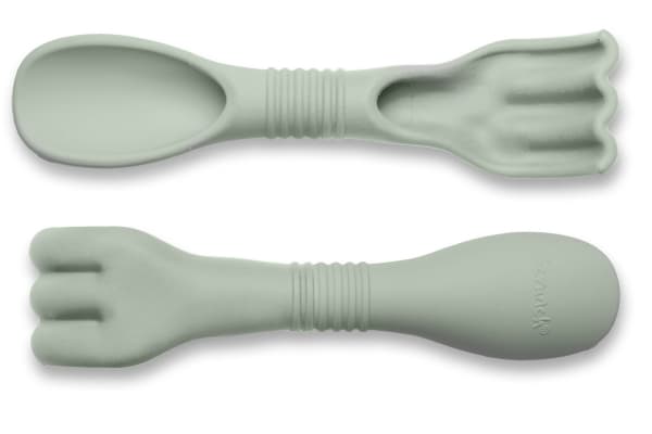 Scrunch-double-digger - støvet grøn