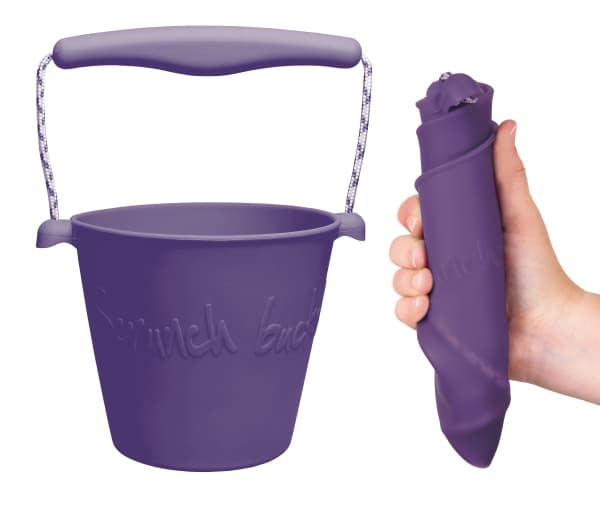 Scrunch-bucket - mørkelilla
