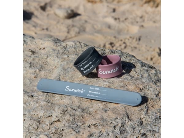 Scrunch-wristband - støvet rosa