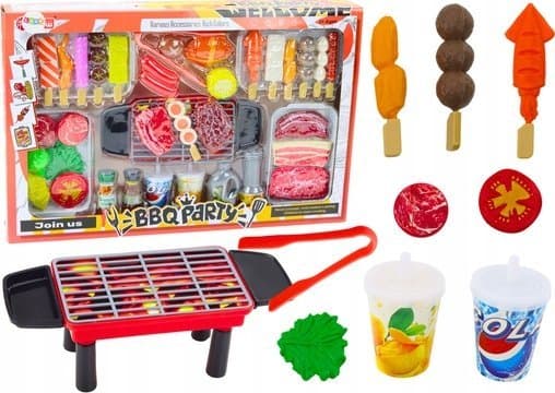 LeanToys Przyjęcie Grill Potrawy Napoje Warzywa 40 Elementów