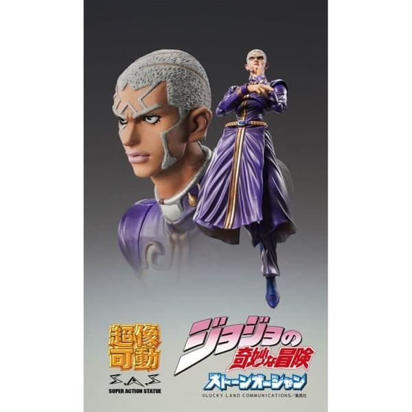 JOJO'S BIZARRA ÄVENTYR DEL6 STEN OCEAN FIGURINE CHOZOKADO ENRICO