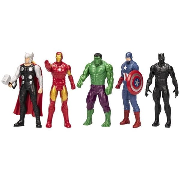 paket med 5 15 cm Avengers-figurer, från 4 år gamla Marvel Avengers Beyond Earth's Mightiest