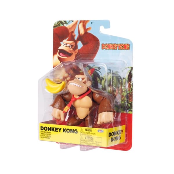 JAKKS Pacific Donkey Kong 4 tommer figur Donkey Kong med bananer